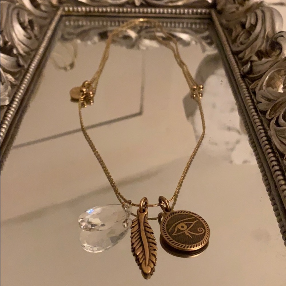 Adjustable Alex and Ani Evil Eye Necklace